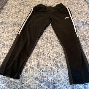 Adidas dark gray track pants